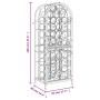 Weinregal für 41 Flaschen Schmiedeeisen schwarz 45x36x120 cm von , Weinregale - Ref: Foro24-358370, Preis: 146,05 €, Rabatt: %