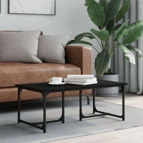 Mesa de centro madera contrachapada negro 90x50x35 cm de , Mesas de centro - Ref: Foro24-835399, Precio: 42,01 €, Descuento: %