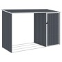 Cobertizo jardín leña antracita acero galvanizado 245x98x159cm de , Cobertizos - Ref: Foro24-46295, Precio: 160,42 €, Descuen...