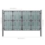Schwarzes Gartenzauntor 300x200 cm von vidaXL, Gartentore - Ref: Foro24-141693, Preis: 542,30 €, Rabatt: %