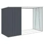 Cobertizo jardín leña antracita acero galvanizado 245x98x159cm de , Cobertizos - Ref: Foro24-46295, Precio: 153,90 €, Descuen...
