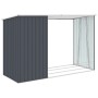 Cobertizo jardín leña antracita acero galvanizado 245x98x159cm de , Cobertizos - Ref: Foro24-46295, Precio: 160,42 €, Descuen...