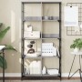 Engineered wood bookshelf in Sonoma grey, 78.5x33x153 cm by , Bookcases and shelves - Ref: Foro24-835257, Price: 81,00 €, Dis...
