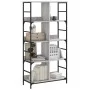 Engineered wood bookshelf in Sonoma grey, 78.5x33x153 cm by , Bookcases and shelves - Ref: Foro24-835257, Price: 80,01 €, Dis...