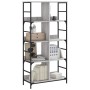 Estantería de madera de ingeniería gris Sonoma 78,5x33x153 cm de , Librerías y estanterías - Ref: Foro24-835257, Precio: 80,91 €