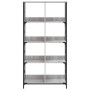 Estantería de madera de ingeniería gris Sonoma 78,5x33x153 cm de , Librerías y estanterías - Ref: Foro24-835257, Precio: 80,91 €