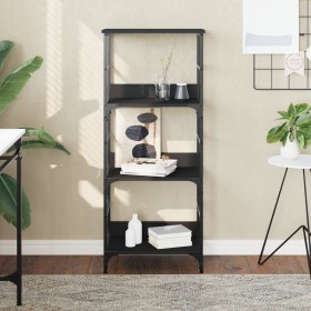 Regal aus schwarzem Holzwerkstoff 50x33x117,5 cm von , Bücherregale und Regale - Ref: Foro24-835269, Preis: 46,43 €, Rabatt: %