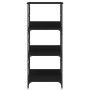 Regal aus schwarzem Holzwerkstoff 50x33x117,5 cm von , Bücherregale und Regale - Ref: Foro24-835269, Preis: 46,43 €, Rabatt: %