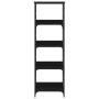 Regal aus schwarzem Holzwerkstoff 50x33x153 cm von , Bücherregale und Regale - Ref: Foro24-835274, Preis: 65,82 €, Rabatt: %