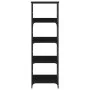 Regal aus schwarzem Holzwerkstoff 50x33x153 cm von , Bücherregale und Regale - Ref: Foro24-835274, Preis: 64,77 €, Rabatt: %