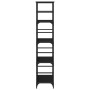 Regal aus schwarzem Holzwerkstoff 50x33x153 cm von , Bücherregale und Regale - Ref: Foro24-835274, Preis: 65,82 €, Rabatt: %
