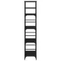 Regal aus schwarzem Holzwerkstoff 50x33x153 cm von , Bücherregale und Regale - Ref: Foro24-835274, Preis: 64,77 €, Rabatt: %
