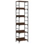 Regal aus brauner Eiche 50x33x188,5 cm von , Bücherregale und Regale - Ref: Foro24-835283, Preis: 72,60 €, Rabatt: %