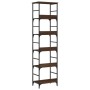 Regal aus brauner Eiche 50x33x188,5 cm von , Bücherregale und Regale - Ref: Foro24-835283, Preis: 72,60 €, Rabatt: %