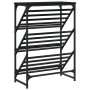 Schuhschrank aus schwarzem Holzwerkstoff 60x30x85 cm von , Schuhregale und Schuhorganisatoren - Ref: Foro24-833423, Preis: 50...