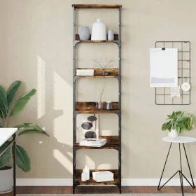 Engineered smoked oak wood bookshelf 50x33x188.5 cm by , Bookcases and shelves - Ref: Foro24-835281, Price: 72,89 €, Discount: %