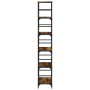 Regal aus geräucherter Eiche 50x33x188,5 cm von , Bücherregale und Regale - Ref: Foro24-835281, Preis: 76,46 €, Rabatt: %