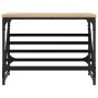 Mueble zapatero madera de ingeniería roble Sonoma 60x30x45 cm de , Zapateros y organizadores de calzado - Ref: Foro24-833414,...