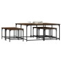 Mesas de centro apilables 5 pzas madera ingeniería roble marrón by , Coffee table - Ref: Foro24-835338, Price: 76,56 €, Disco...
