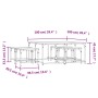 Mesas de centro apilables 5 pzas madera ingeniería roble marrón by , Coffee table - Ref: Foro24-835338, Price: 76,56 €, Disco...
