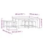 Stapelbare Couchtische, 5-teiliges Set aus Eichenholz in Braun. von , Couchtisch - Ref: Foro24-835338, Preis: 76,56 €, Rabatt: %