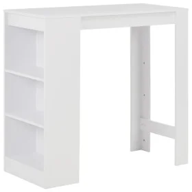 Hoher Küchentisch mit weißem Regal 110x50x103 cm von , Küchen- und Esstische - Ref: Foro24-280211, Preis: 98,65 €, Rabatt: %