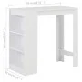 Hoher Küchentisch mit weißem Regal 110x50x103 cm von , Küchen- und Esstische - Ref: Foro24-280211, Preis: 98,65 €, Rabatt: %