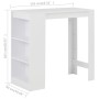 Tall kitchen table with white shelving 110x50x103 cm by , Kitchen and dining tables - Ref: Foro24-280211, Price: 100,47 €, Di...