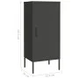 Anthracite steel storage cabinet 42.5x35x101.5 cm by , Lockers and storage cabinets - Ref: Foro24-336195, Price: 100,36 €, Di...