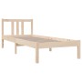 Estructura de cama madera maciza 75x190 cm de , Camas y somieres - Ref: Foro24-814844, Precio: 90,05 €, Descuento: %