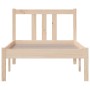 Estructura de cama madera maciza 75x190 cm de , Camas y somieres - Ref: Foro24-814844, Precio: 90,05 €, Descuento: %