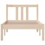 Solid wood bed frame 75x190 cm by , Beds and slatted bases - Ref: Foro24-814844, Price: 86,37 €, Discount: %