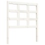 Bettkopfteil aus massivem weißem Kiefernholz, 80,5 x 4 x 100 cm von , Kopf- und Fußteile - Ref: Foro24-817866, Preis: 36,86 €...