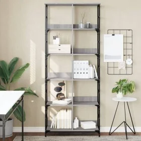 Regal aus technischem Holz in Sonoma-Grau, 78,5 x 33 x 188,5 cm von , Bücherregale und Regale - Ref: Foro24-835262, Preis: 96...