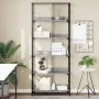 Estantería de madera de ingeniería gris Sonoma 78,5x33x188,5 cm de , Librerías y estanterías - Ref: Foro24-835262, Precio: 96...