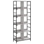 Sonoma Gray Engineered Wood Shelving 78.5x33x188.5 cm by , Bookcases and shelves - Ref: Foro24-835262, Price: 98,03 €, Discou...