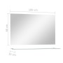 Espejo de pared con estante de vidrio templado 100x60 cm by , Mirrors - Ref: Foro24-249443, Price: 69,12 €, Discount: %
