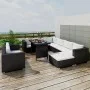 Garden furniture set 10 pieces and black synthetic rattan cushions by vidaXL, Garden sets - Ref: Foro24-41878, Price: 947,43 ...