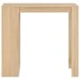 Tall kitchen table with oak-colored shelving 110x50x103 cm by , Kitchen and dining tables - Ref: Foro24-280213, Price: 113,98...