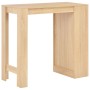 Tall kitchen table with oak-colored shelving 110x50x103 cm by , Kitchen and dining tables - Ref: Foro24-280213, Price: 115,98...