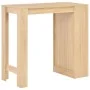 Tall kitchen table with oak-colored shelving 110x50x103 cm by , Kitchen and dining tables - Ref: Foro24-280213, Price: 113,98...