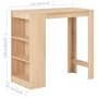 Tall kitchen table with oak-colored shelving 110x50x103 cm by , Kitchen and dining tables - Ref: Foro24-280213, Price: 115,98...