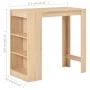 Tall kitchen table with oak-colored shelving 110x50x103 cm by , Kitchen and dining tables - Ref: Foro24-280213, Price: 113,98...