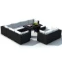 Garden furniture set 10 pieces and black synthetic rattan cushions by vidaXL, Garden sets - Ref: Foro24-41878, Price: 947,43 ...