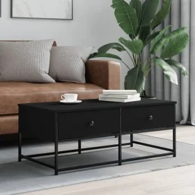 Mesa de centro madera de ingeniería negro 100x51x40 cm de , Mesas de centro - Ref: Foro24-833970, Precio: 63,60 €, Descuento: %