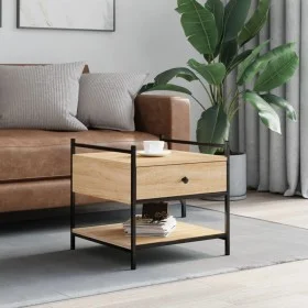 Engineered wood Sonoma oak coffee table 50x50x50 cm by , Coffee table - Ref: Foro24-833966, Price: 47,34 €, Discount: %