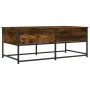 Engineered wood smoked oak coffee table 100x51x40 cm by , Coffee table - Ref: Foro24-833972, Price: 60,65 €, Discount: %