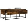 Engineered wood smoked oak coffee table 100x51x40 cm by , Coffee table - Ref: Foro24-833972, Price: 60,65 €, Discount: %