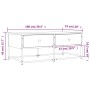 Engineered wood smoked oak coffee table 100x51x40 cm by , Coffee table - Ref: Foro24-833972, Price: 61,08 €, Discount: %