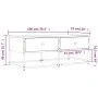 Engineered wood smoked oak coffee table 100x51x40 cm by , Coffee table - Ref: Foro24-833972, Price: 60,65 €, Discount: %